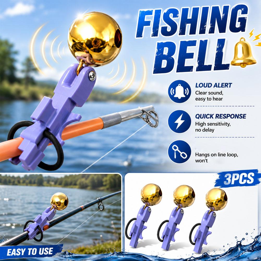 Bite Alarm - 3pcs Fishing Bell High-sensitivity Alarm Durable
