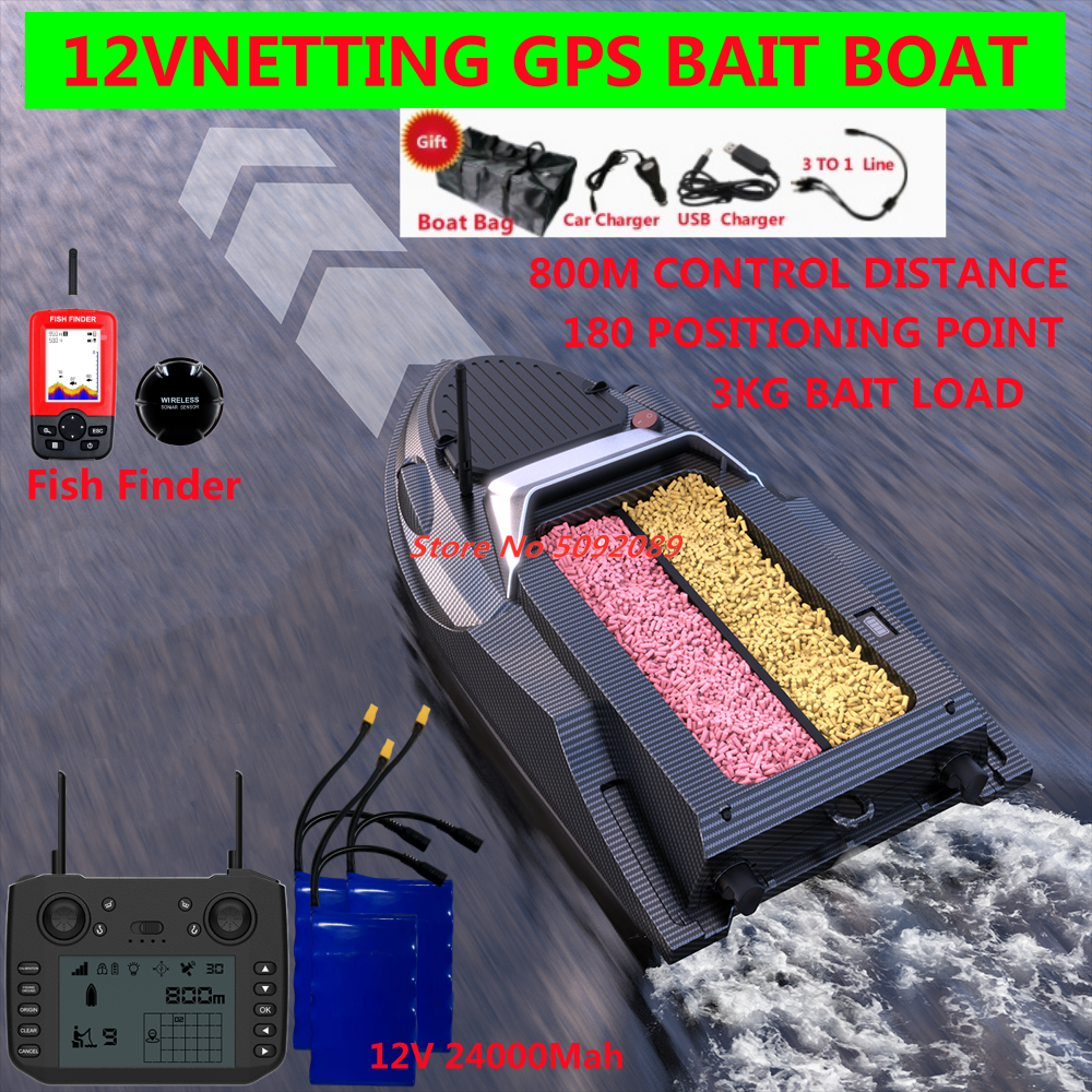 12V Night Fishing Carp Boat Fi - Fish Finder Gps ulasan dan harga