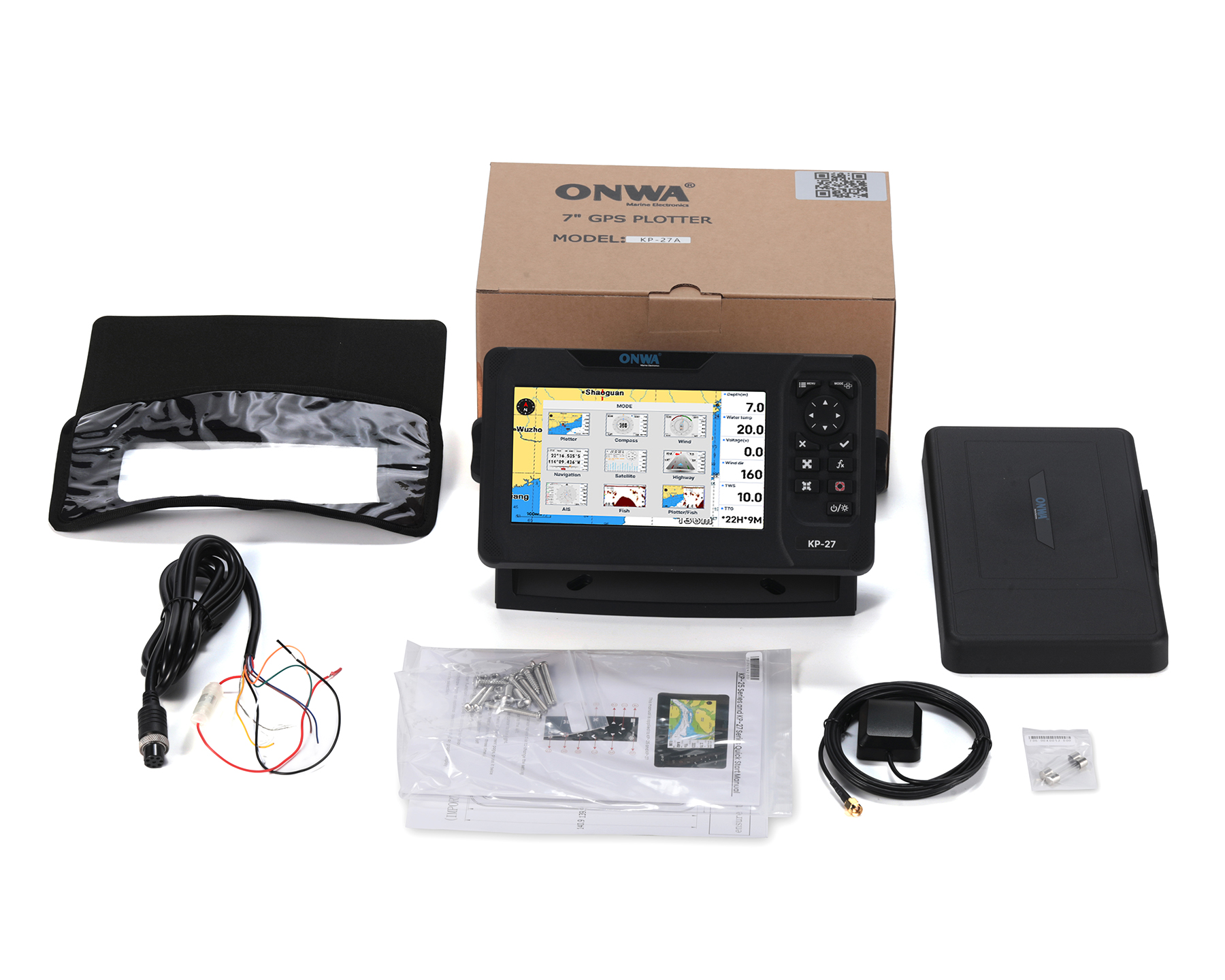 ONWA KP-27A 7-inch Color LCD G - Fish Finder Gps ulasan dan harga