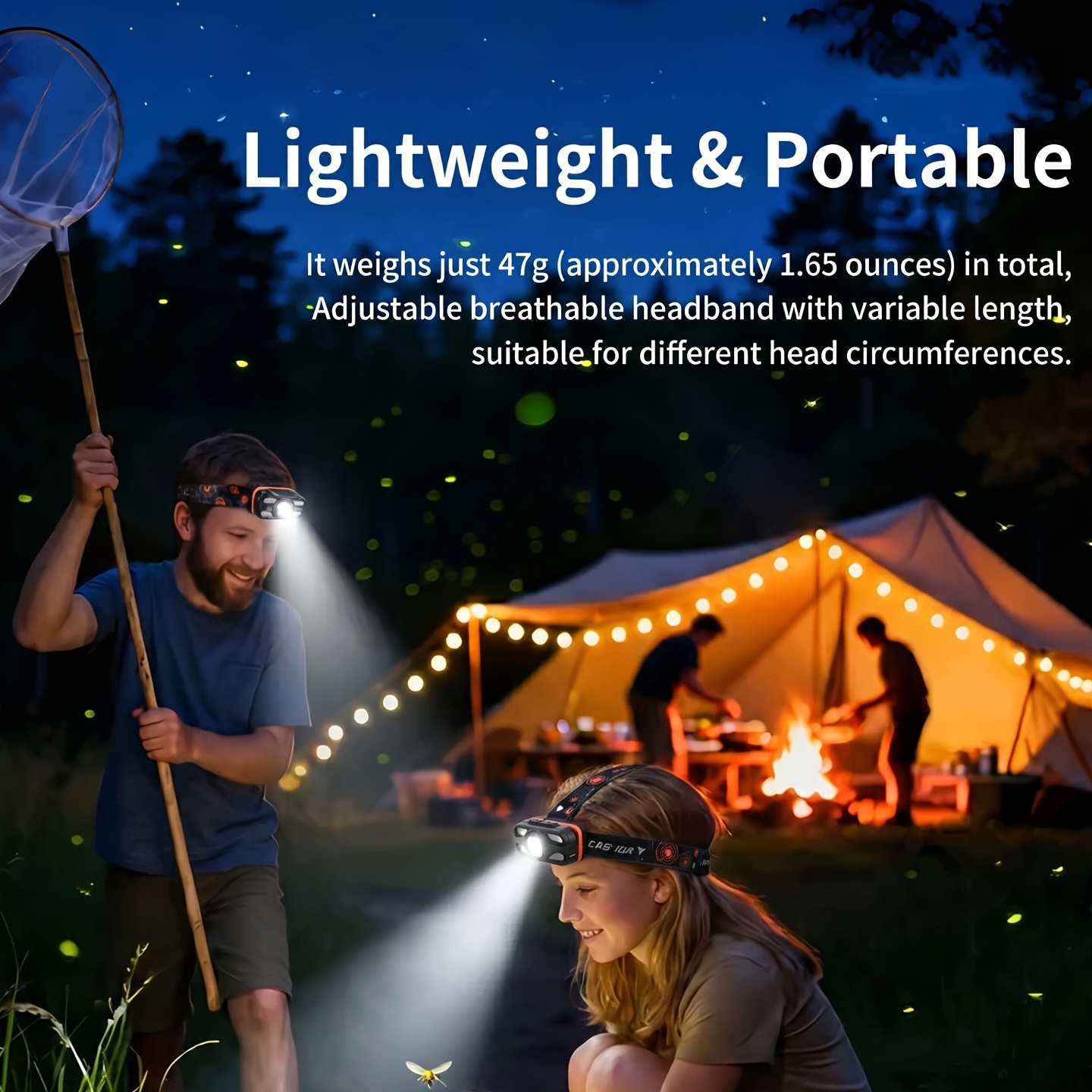 USB Rechargeable LED Headlamp  - Fish Finder Battery ulasan dan harga